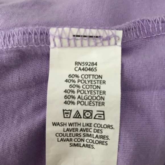 T-Shirts Bundle Lot Girls XXL or Adult S/M Pink Purple Blue Floral - Picture 8 of 8